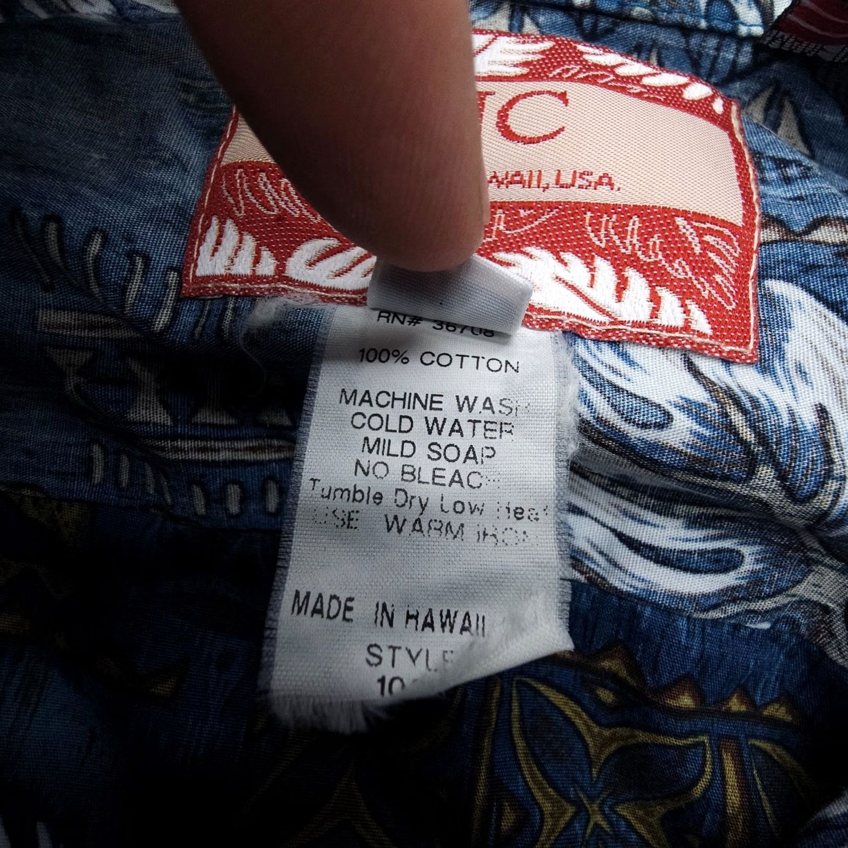 Vintage VINTAGE RJC Hawaiian Shirt Mens 3X Tropical Sea Turtle Print Blue Made USA Travel Size US XXL / EU 58 / 5 - 5 Thumbnail