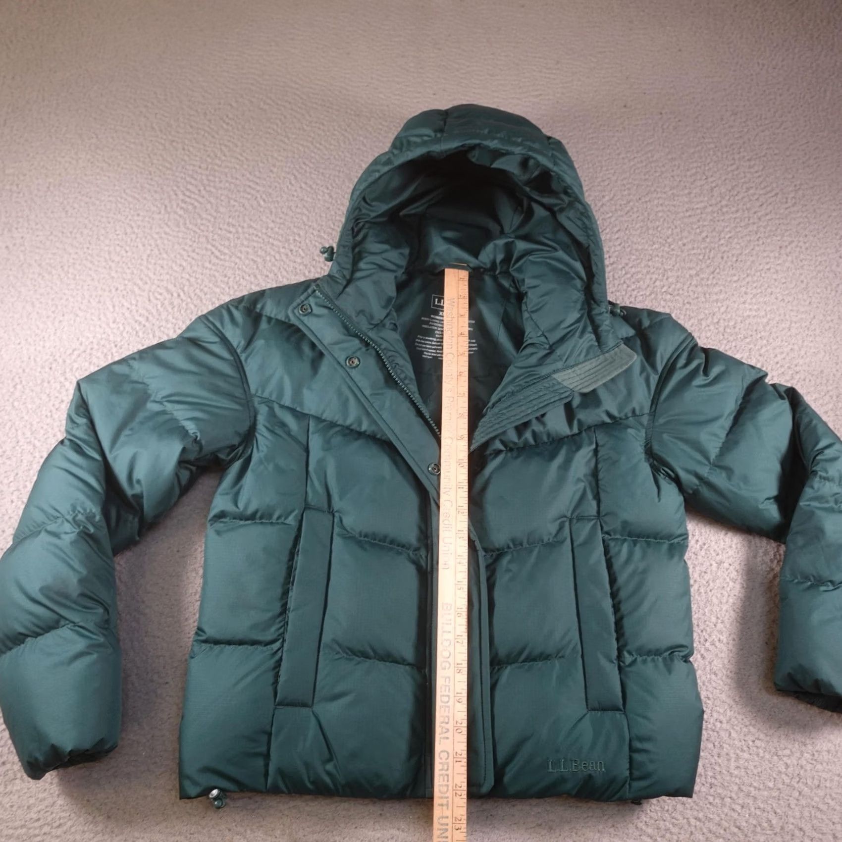 Vintage VINTAGE LL Bean Puffer Jacket Womens XS Green Hooded Down Insulated Warm Ski Snow Bomber Size XS / US 0-2 / IT 36-38 - 7 Thumbnail