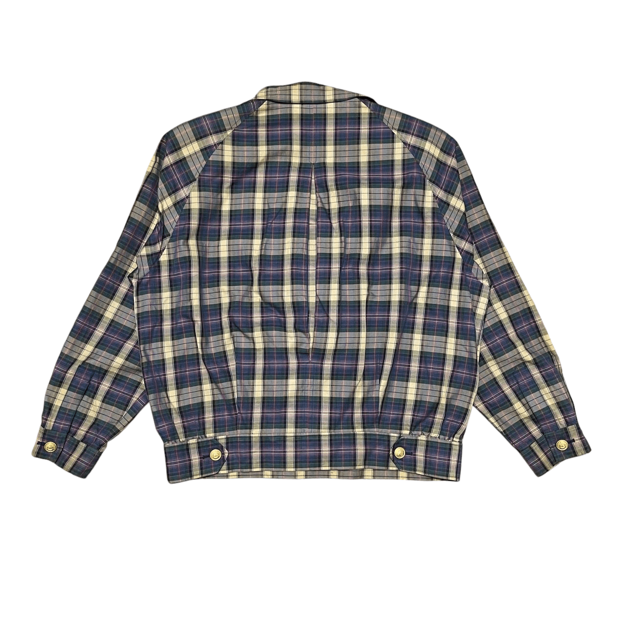 Burberry Vintage 90's Burberry Checkered Gold Button Jacket Size US M / EU 48-50 / 2 - 12 Thumbnail
