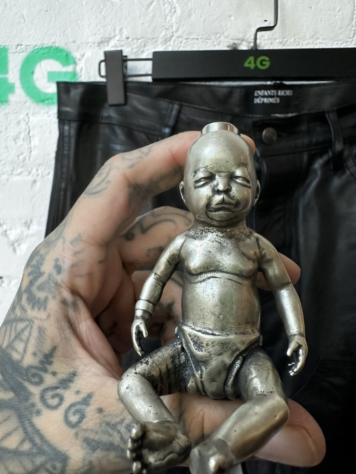 Enfants Riches Deprimes ERD CRYING CRACK BABY HEAD ON FIRE TABLE LIGHTER Size ONE SIZE - 6 Thumbnail