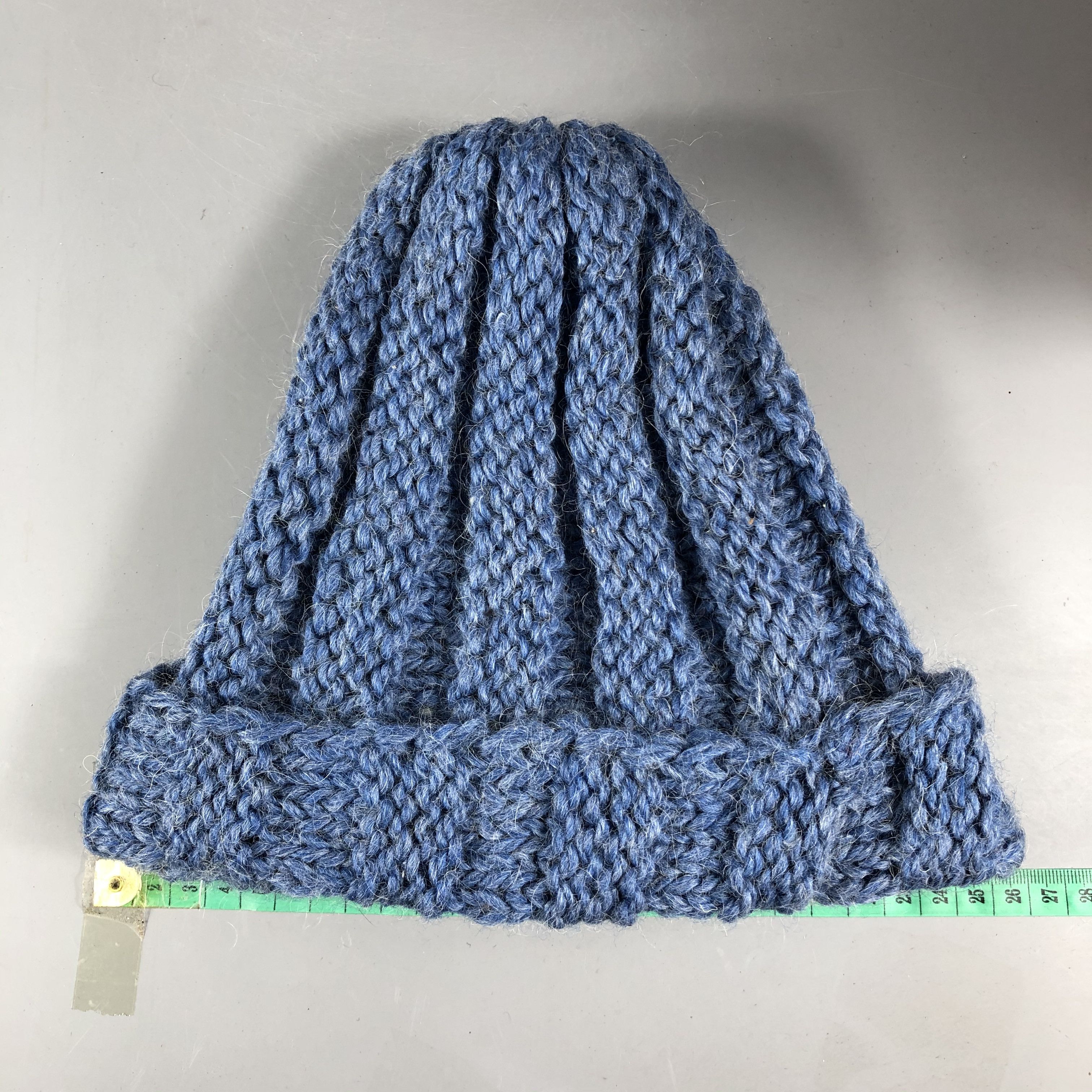 Japanese Brand Plain Cable Knit Beanie Size ONE SIZE - 3 Thumbnail
