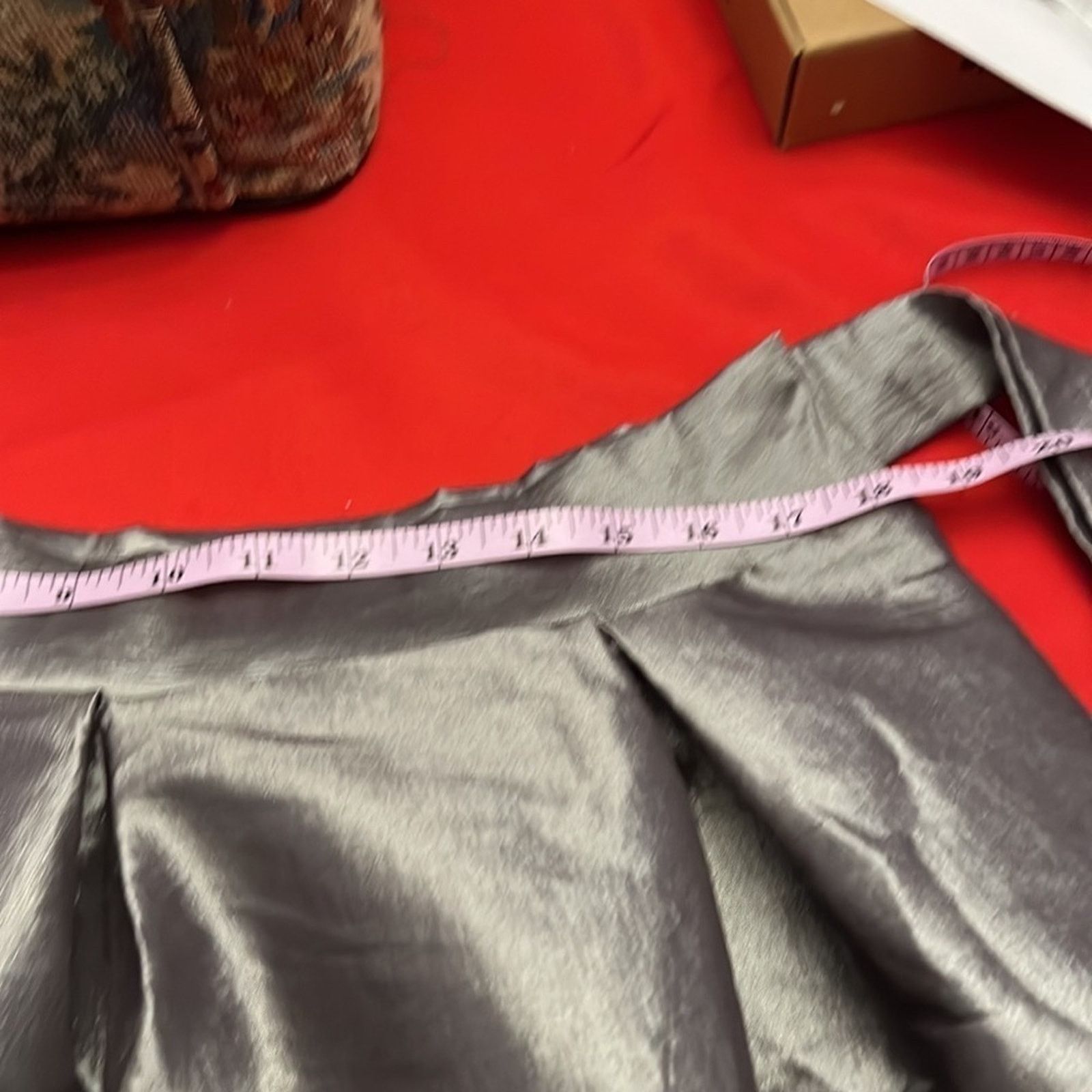 & Other Stories Cleo Metallic Flared A-Line Swing Casual Party Mini Skirt Size 42" / US 20 - 9 Thumbnail