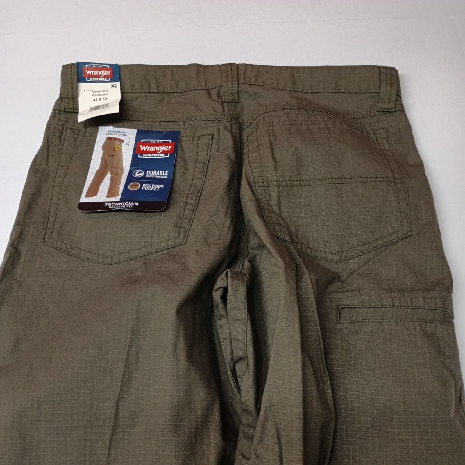 Wrangler Wrangler Technician Ripstop Pants Men's 32x30 Loden Relaxed Size US 32 / EU 48 - 7 Thumbnail
