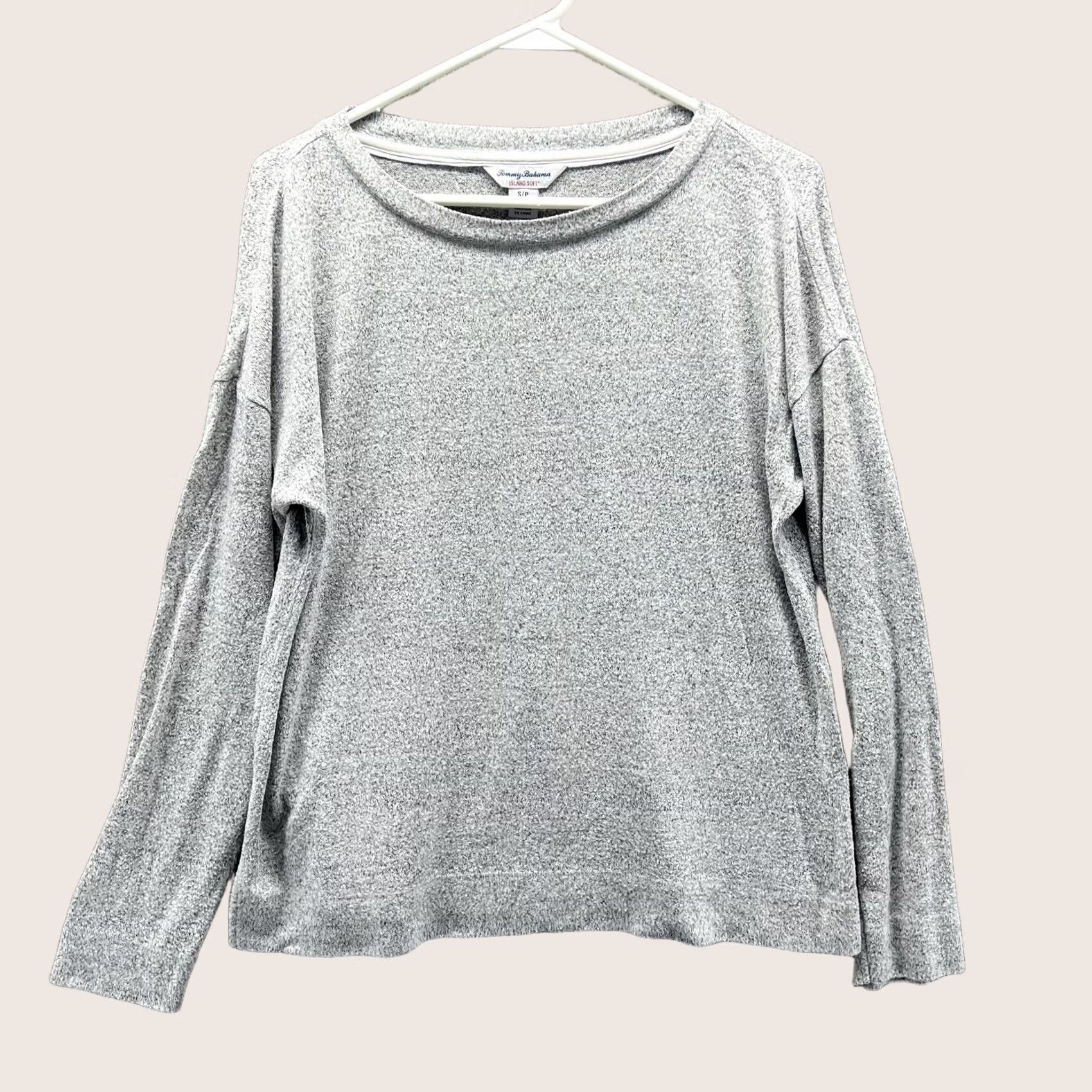 Tommy Bahama Tommy Bahama Sweater Womens Small Gray Island Soft Scoop Neck Knit Pullover Size S / US 4 / IT 40 - 1 Thumbnail