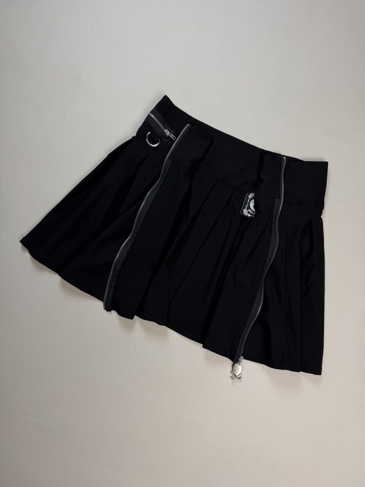 Killstar Killstar Ladie Gothic Y2K Grunge Rayon Full Zip Mini Skirt Size 31" - 11 Thumbnail