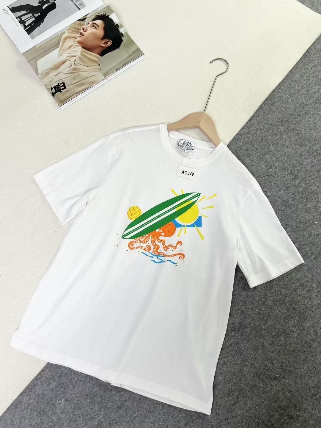Hermes Hermes Cotton Printed Short-Sleeve T-Shirt Size US S / EU 44-46 / 1 - 2 Thumbnail