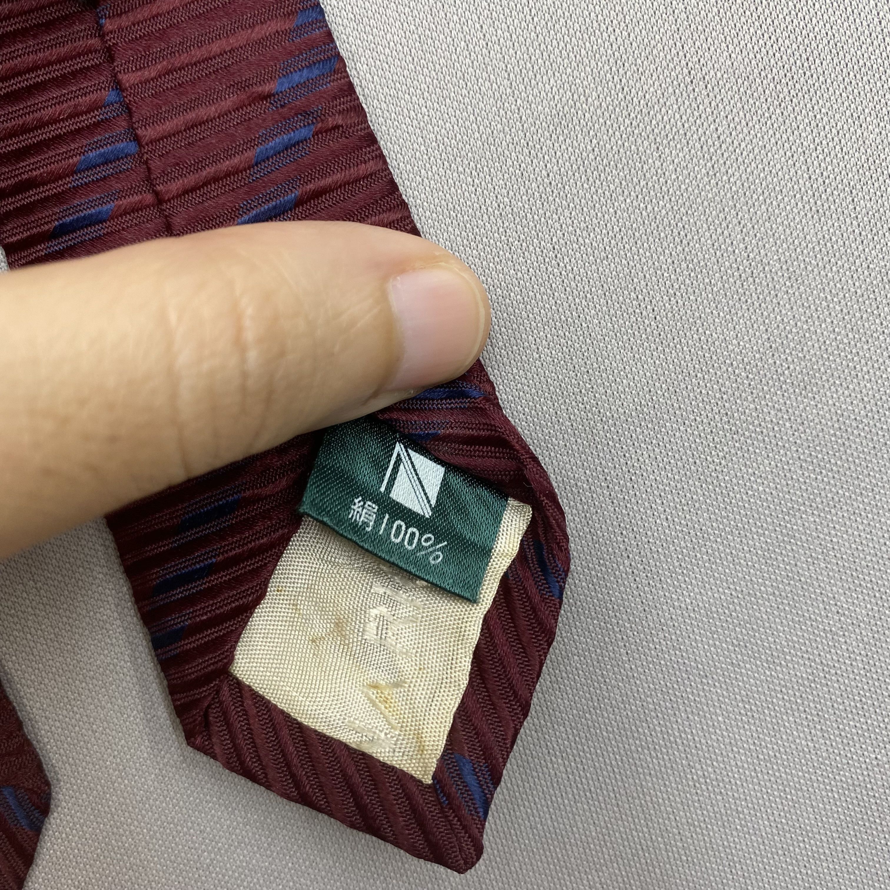 Japanese Brand Vintage Nina Ricci SILK Necktie Cravate Pure Silk Neck Tie Size ONE SIZE - 7 Thumbnail