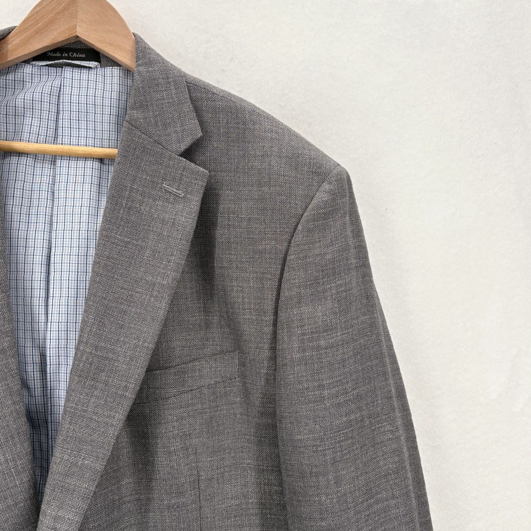 Ralph Lauren Lauren Ralph Lauren Blazer Mens 48R Gray Two Button Sport Coat Classic Size 48R - 2 Thumbnail