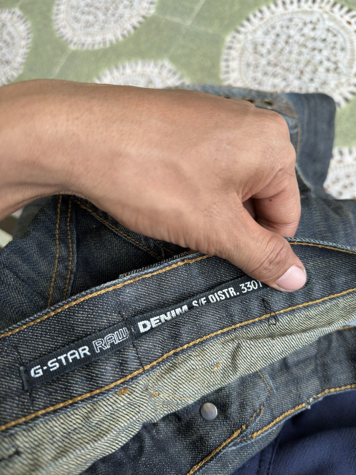 Japanese Brand Flare Gstar Double Waist 🎌💥 Size US 33 - 6 Thumbnail