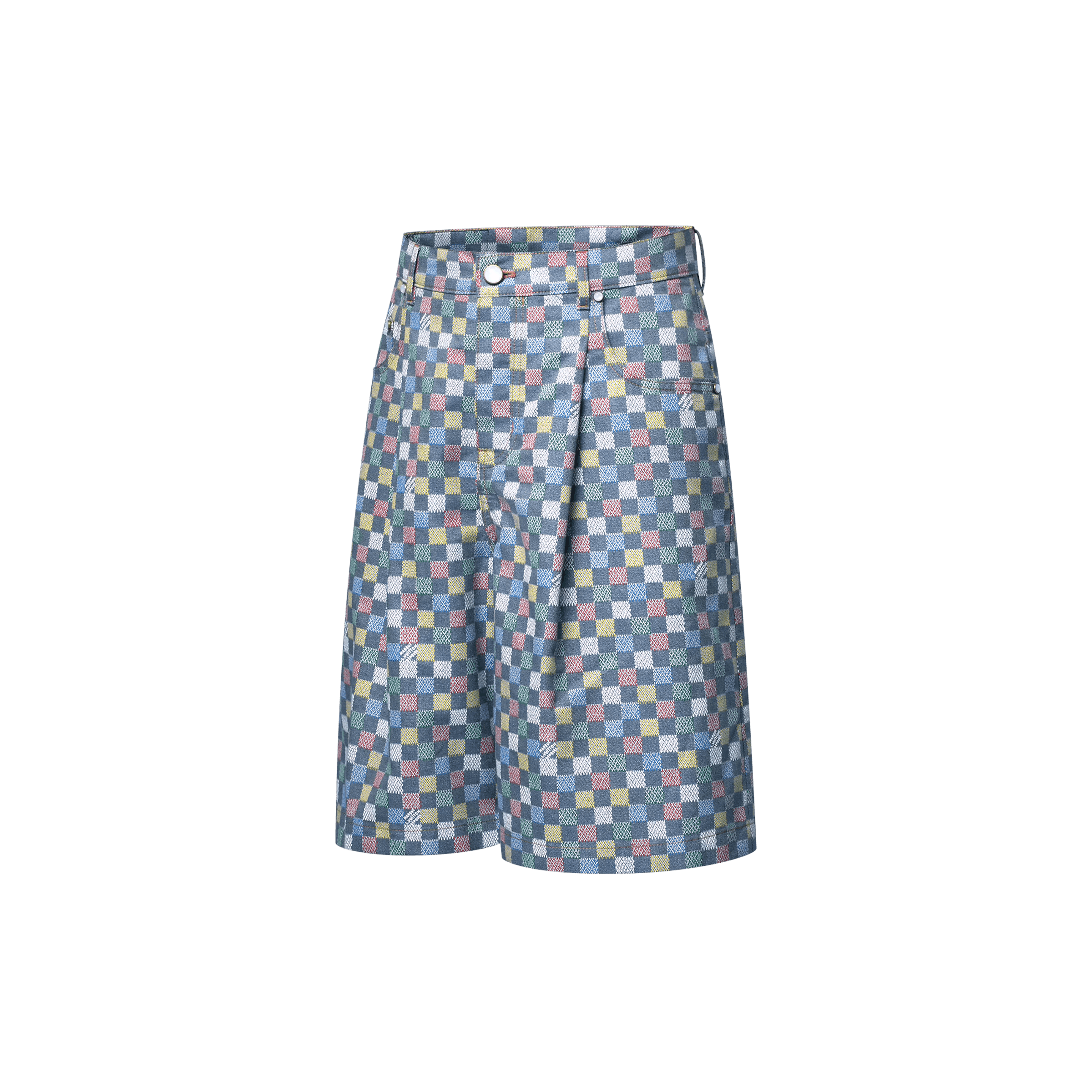 Louis Vuitton Damier Wide Chambray Shorts Size US 32 / EU 48 - 3 Thumbnail