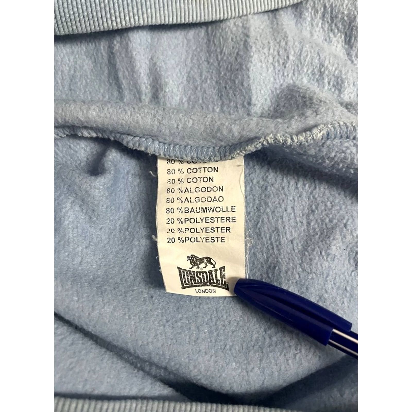 Lonsdale Lonsdale Mens Sweatshirt Blue Cotton Long Sleeve Crew Neck Size L Brand: Lonsdale, Sweatshirt, Men, Blue, L Size US L / EU 52-54 / 3 - 5 Thumbnail