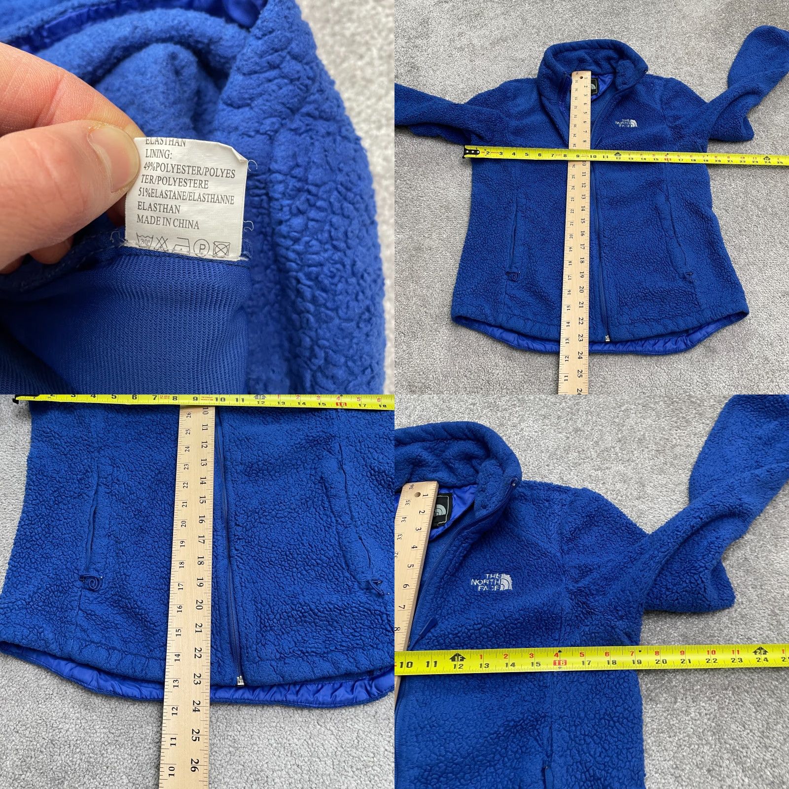 The North Face The North Face Jacket Womens Small Blue Full Zip Pockets Outdoor Hiking | Regular Fit | 1/4 Zip | Pockets | Polyester Lining | Solid Pattern Size S / US 4 / IT 40 - 8 Thumbnail