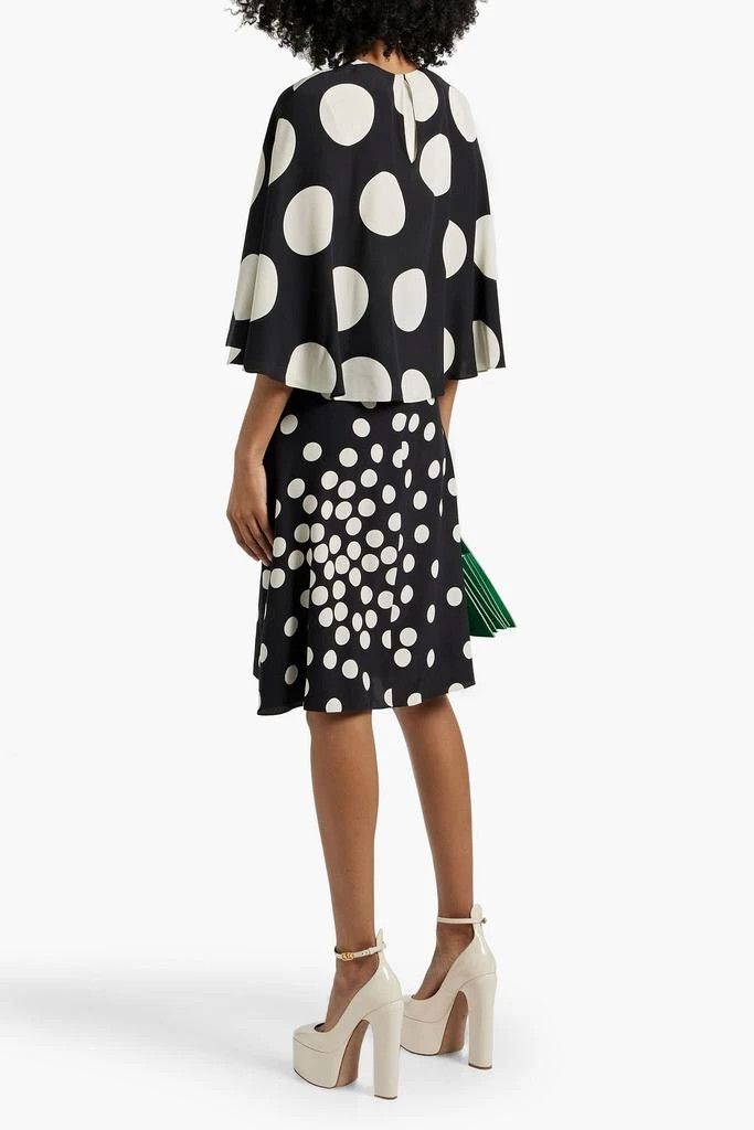 Valentino o1y0226 Midi Dress in Black/White Size XS / US 0-2 / IT 36-38 - 3 Thumbnail