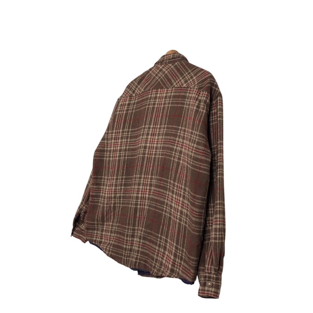 Japanese Brand × Vintage 📌Vintage Chore Worker Jacket Acquaverde Flannel Tartan Size US L / EU 52-54 / 3 - 11 Thumbnail