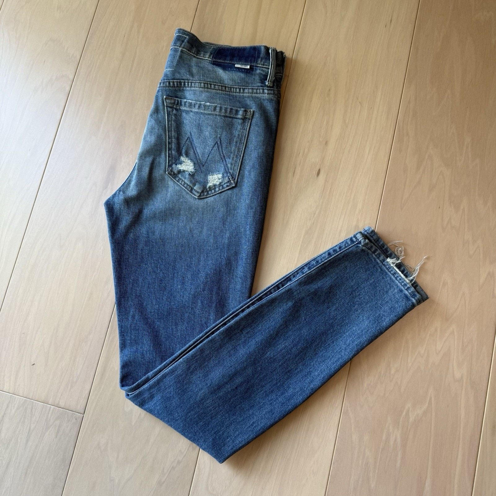 MOTHER Mother Superior Stunner Jeans Women's 27 Distressed Boho Size 27" / US 4 / IT 40 - 9 Thumbnail