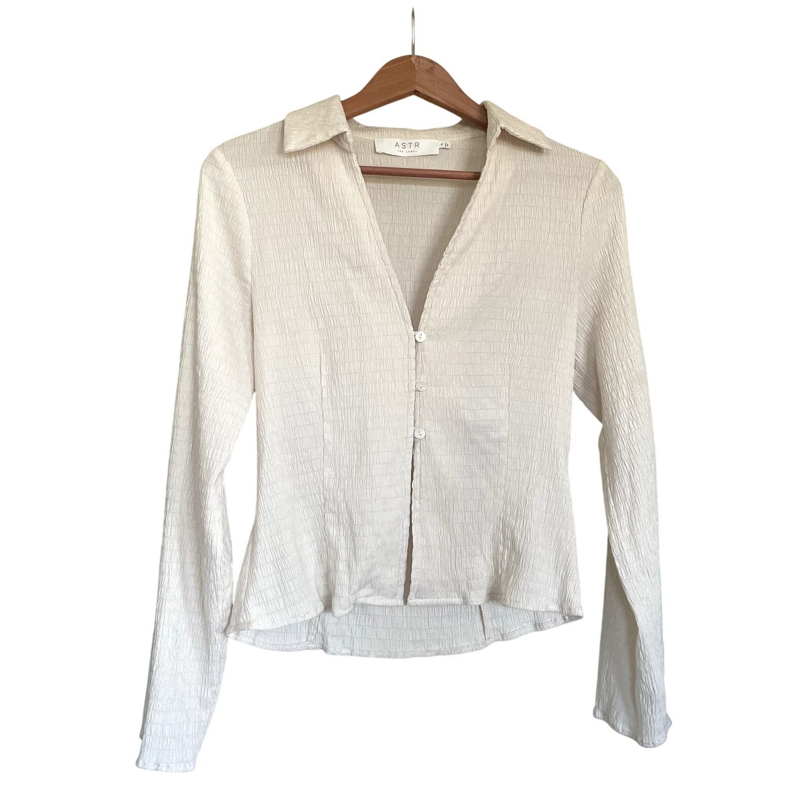 ASTR The Label ASTR the Label Flyaway Smocked Romantic Regency Blouse S Size S / US 4 / IT 40 - 1 Thumbnail