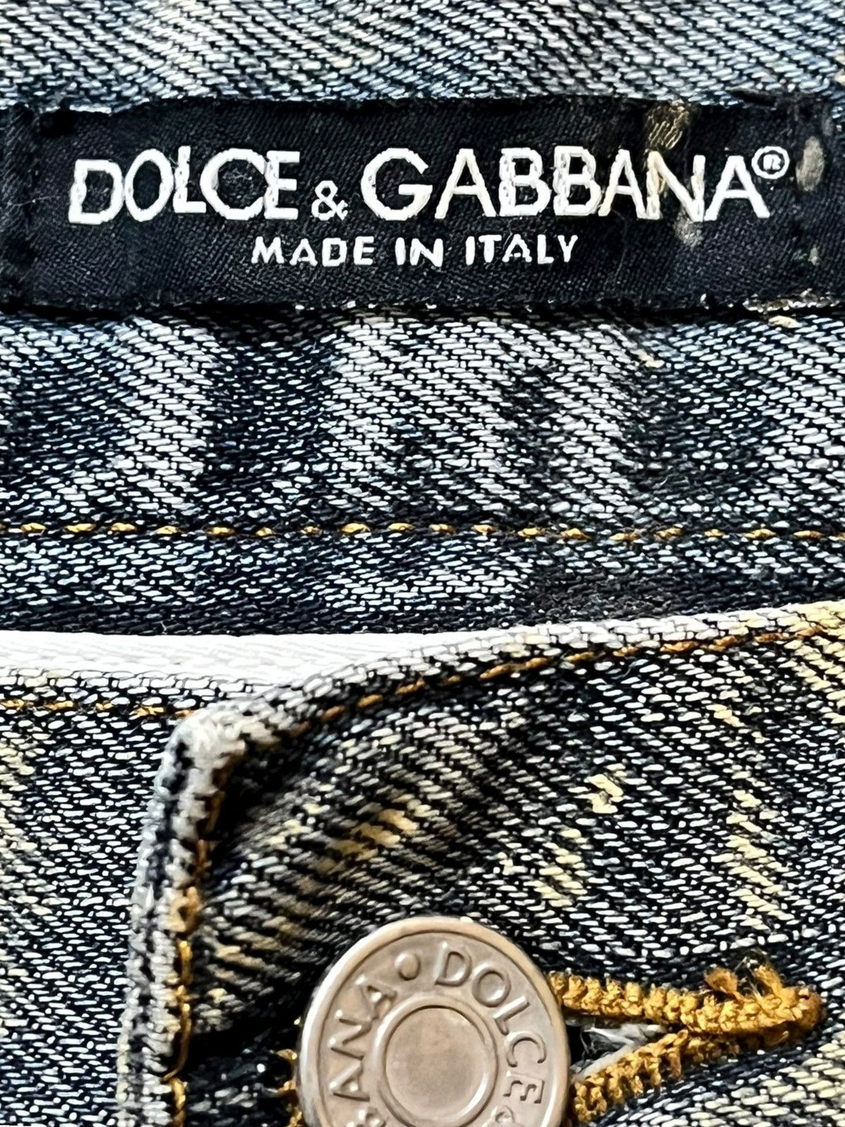 Vintage Dolce&Gabbana Mudwash Straight Leg Denim