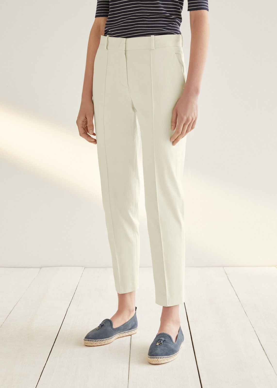 Loro Piana o1srvl11e0824 Derk Pant in White Size 28" / US 6 / IT 42 - 3 Thumbnail
