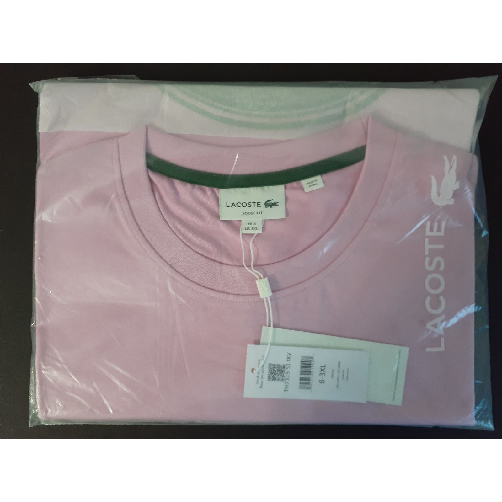 Lacoste Lacoste Men's Loose Fit Front Large Croc Graphic T-Shirt 3XL Size US XXL / EU 58 / 5 - 2 Thumbnail