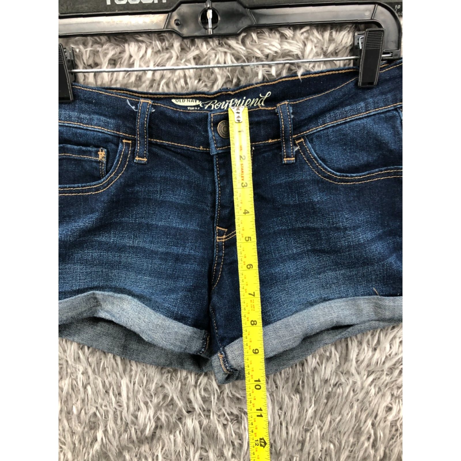 Old Navy Old Navy Womens Boyfriend Shorts Denim Size 0 Blue Dark Wash 5-Pocket Regular Rise Casual Jeans Size 25" / US 0 / IT 36 - 3 Thumbnail