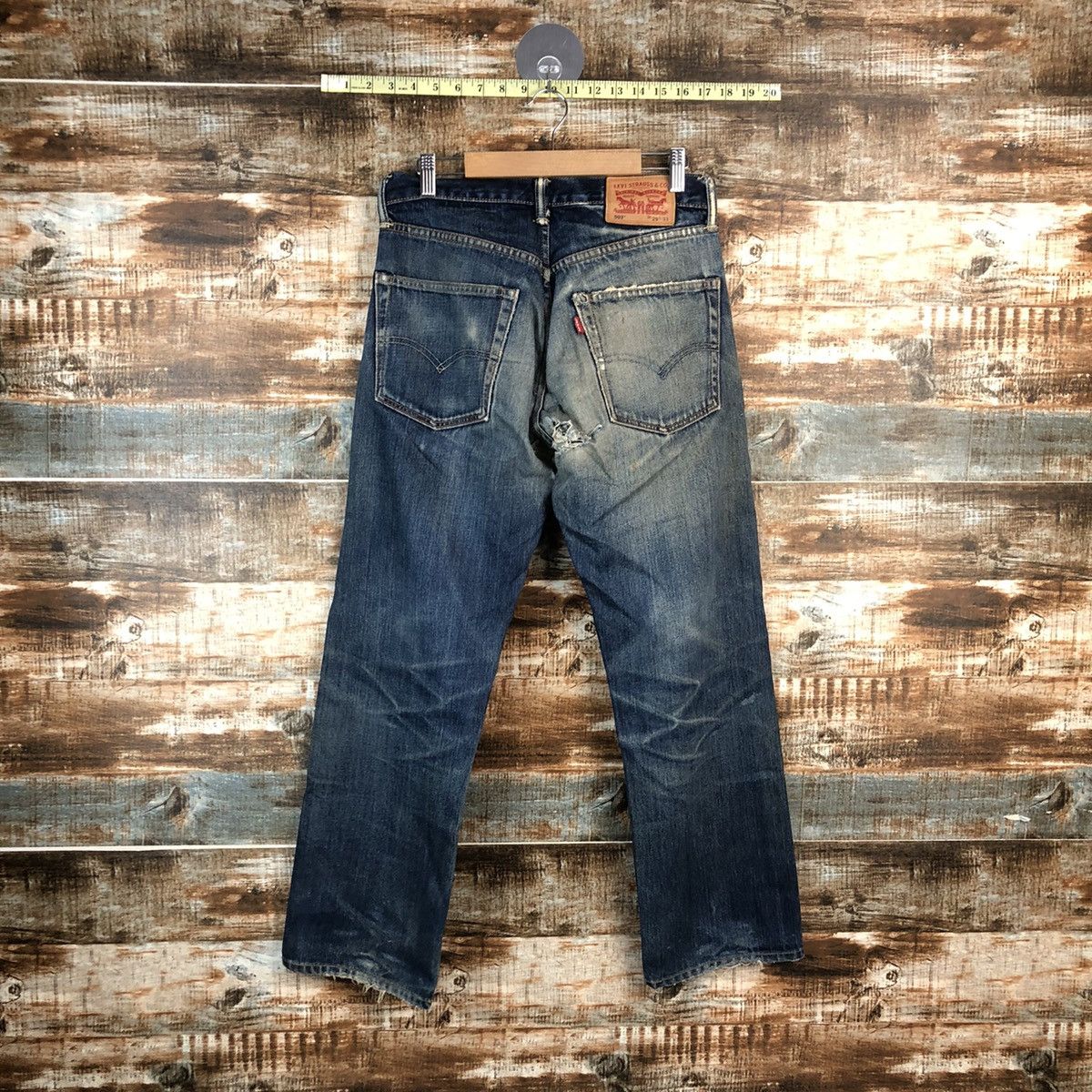 Levi's DL Levis 503 Blue Distressed Denim Pants #C179 Size US 29 - 12 Thumbnail