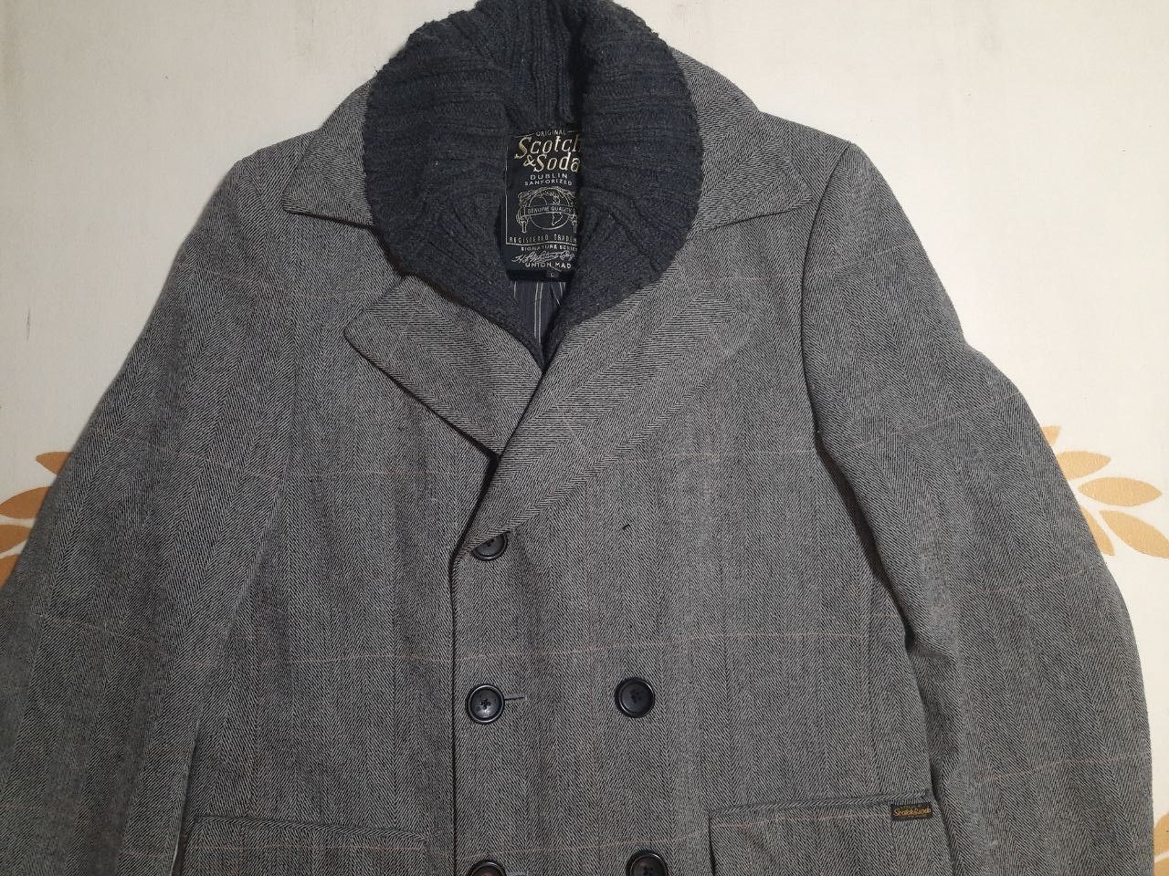 Scotch & Soda Scotch & Soda Double Breasted Coat Size US L / EU 52-54 / 3 - 4 Thumbnail