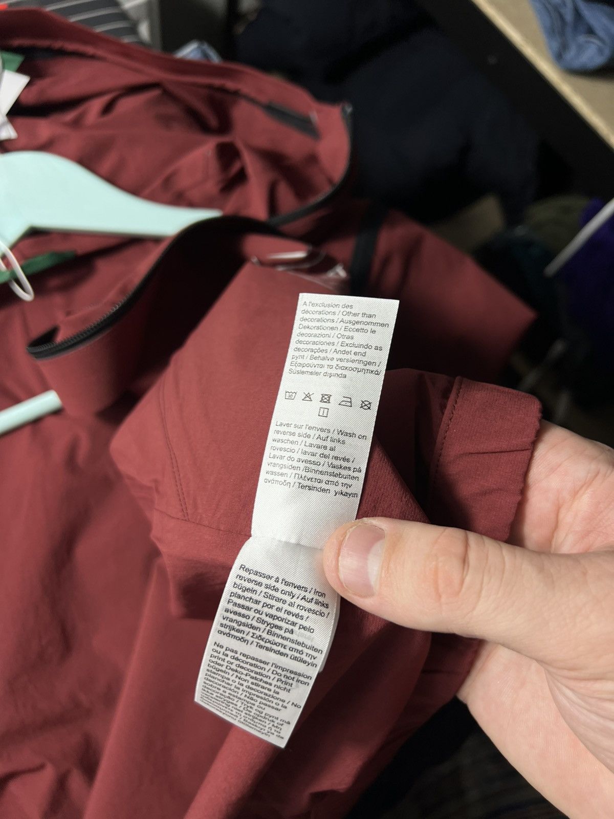 Lacoste 🐊 Lacoste Technical Hooded Jacket Burgundy Size M–L Size US M / EU 48-50 / 2 - 20 Thumbnail