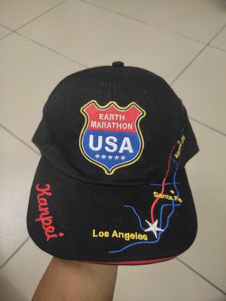 Japanese Brand × Vintage EARTH MARATHON USA EMBROIDERY CAP Size ONE SIZE - 2 Thumbnail
