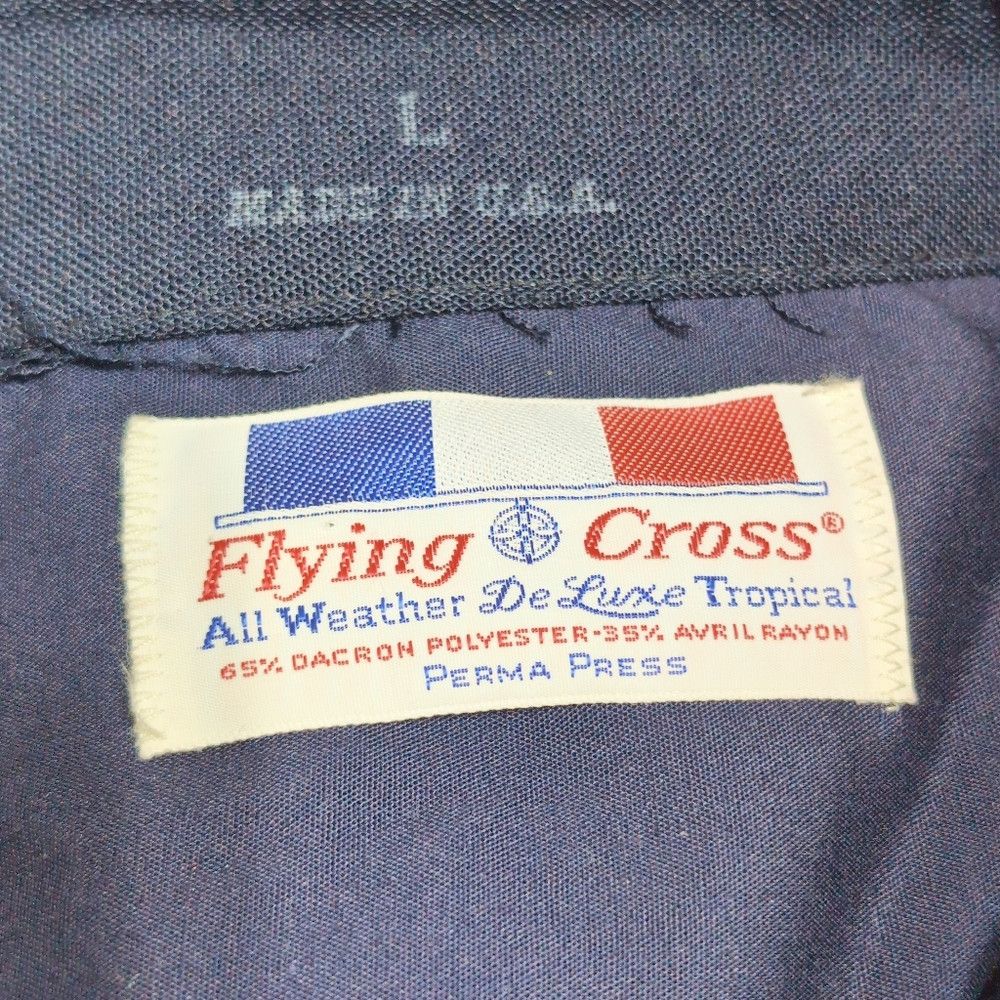 Vintage Police Blue Sz L Short Sleeve Uniform Shirt By Flying Cross Size US L / EU 52-54 / 3 - 4 Thumbnail