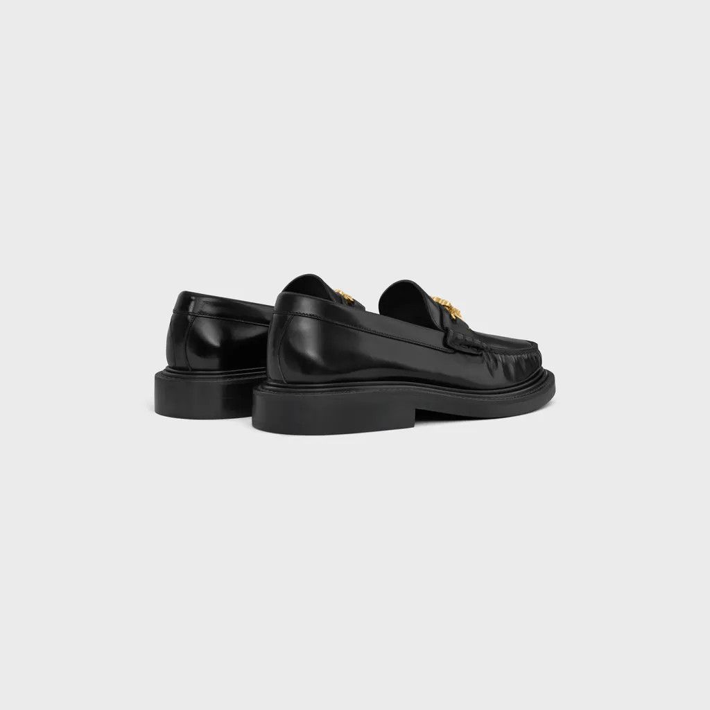 Celine o1bcso1str0126 360813602C Triomphe Chain Loafers in Black Size US 6 / IT 36 - 3 Thumbnail