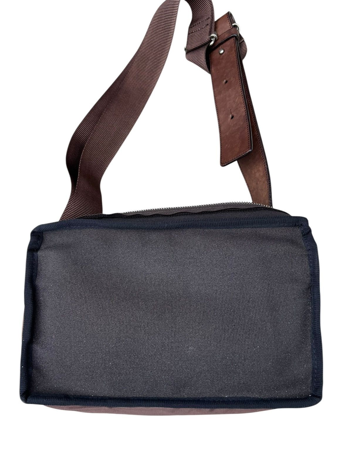 Yohji Yamamoto 2000s Yohji Yamamoto Y’saccs Hybrid Leather Sling Bag Size ONE SIZE - 17 Thumbnail