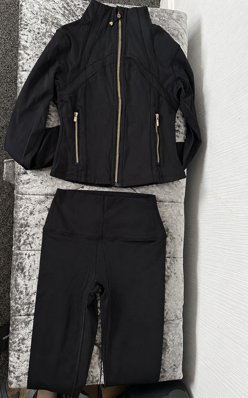 Lululemon black gym set Size 25" / US 0 / IT 36 - 2 Thumbnail