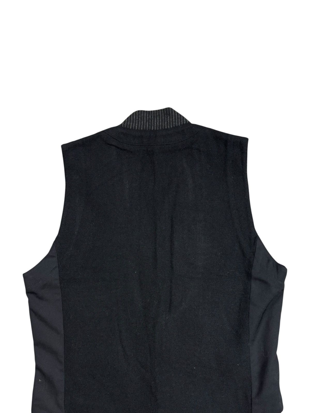 Maison MIHARA YASUHIRO Archive Mihara Yasuhiro Fringe Wool Hybrid Extra Button Vest Size US M / EU 48-50 / 2 - 4 Thumbnail