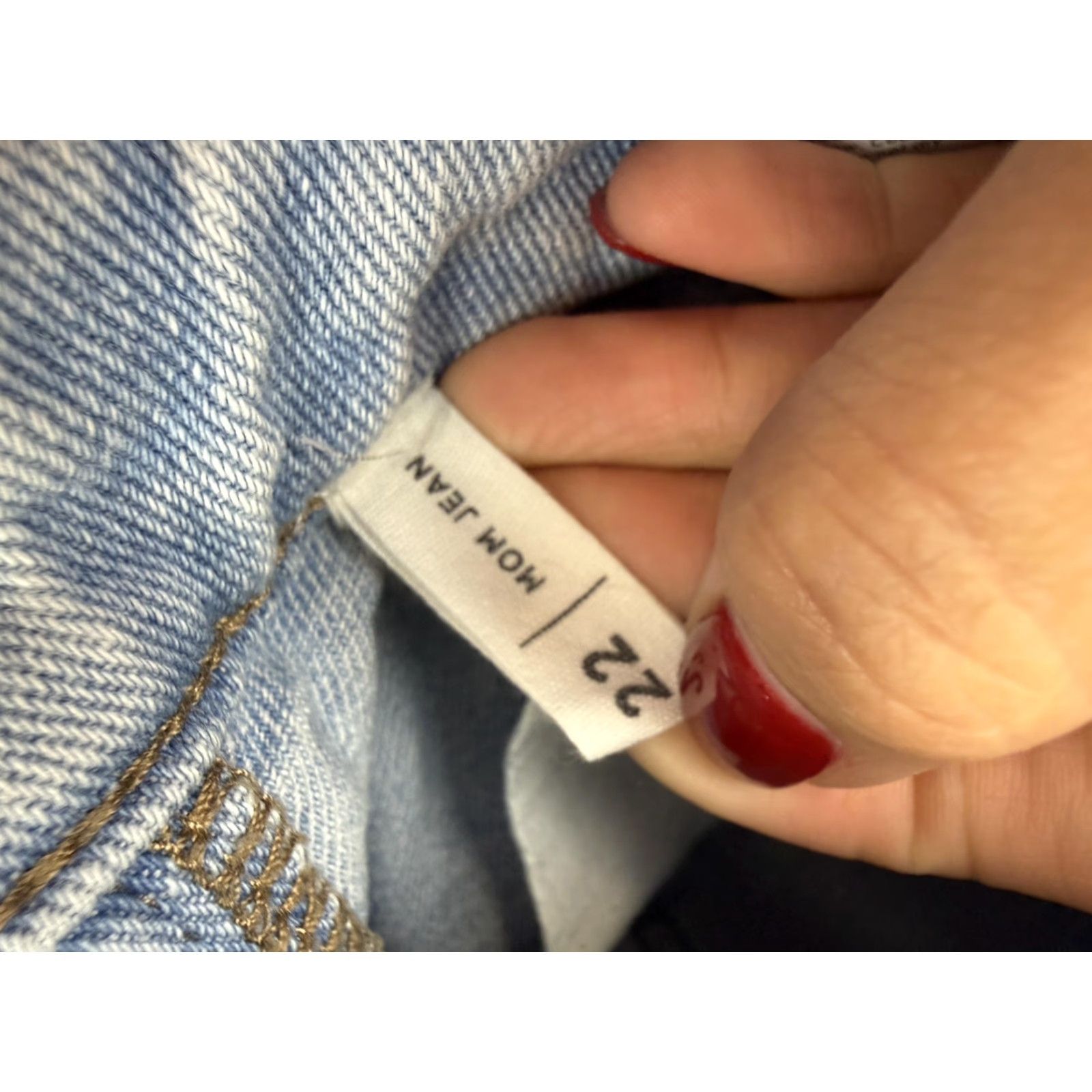Pacsun PacSun Jeans Womens 22 Light Wash High Rise Mom Straight Denim Casual Pants 5-Pocket Womens Size 40" / US 18 - 4 Thumbnail