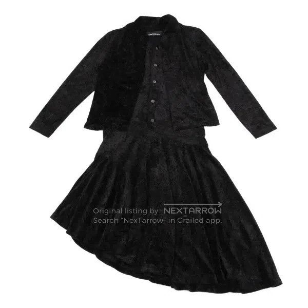 Comme des Garcons Comme Des Garcons Black vintage velvet design sense dress Size M / US 6-8 / IT 42-44 - 2 Thumbnail