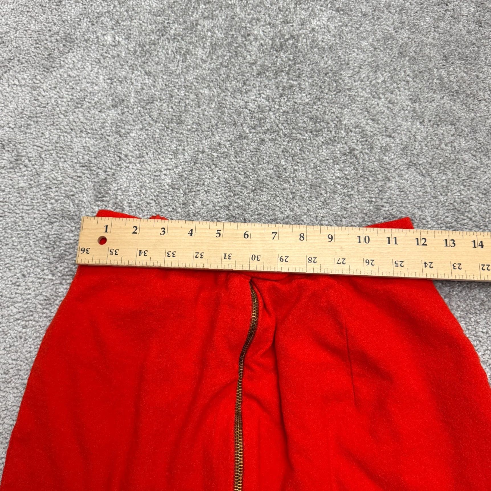 Anne Klein VINTAGE Anne Klein Skirt Wool Pencil Women 0 Adult Regular Red Knee Length Zipper 80s 90s Classic Workwear Women's Size 25" / US 0 / IT 36 - 6 Thumbnail