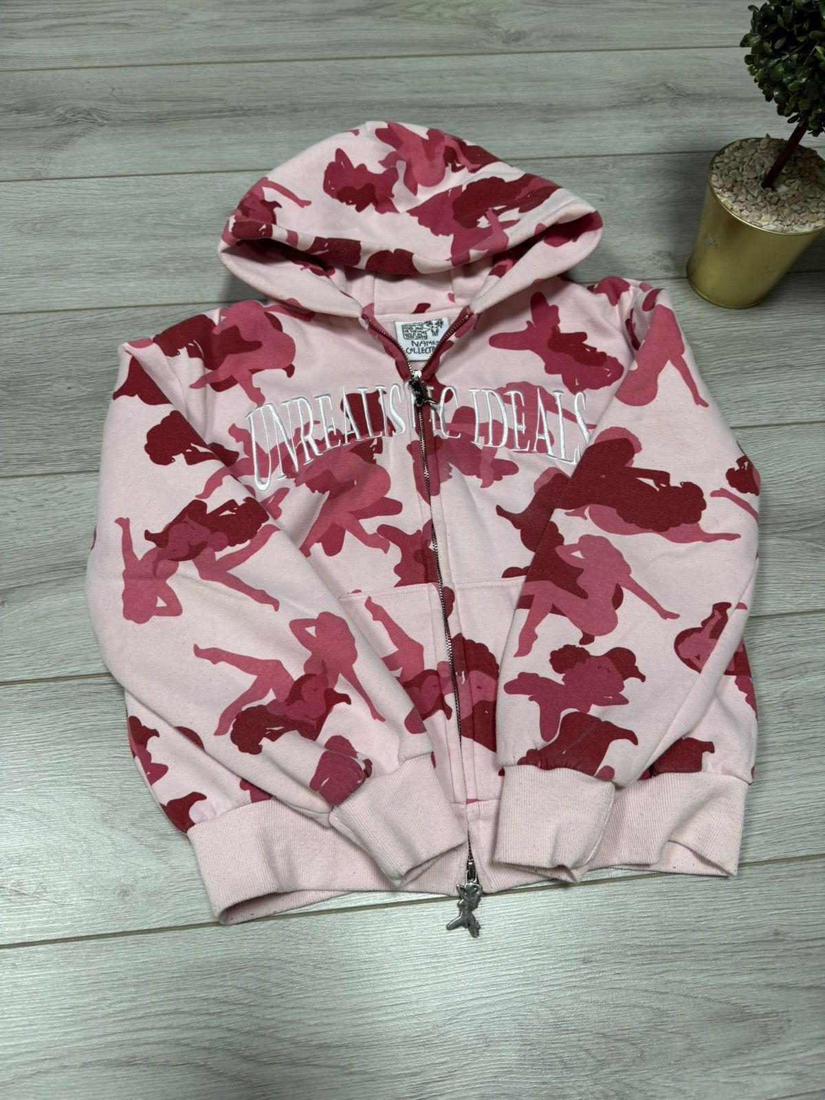 Named Collective Named Collective Unrealistic Ideals camo zip monogram hoodie Size US S / EU 44-46 / 1 - 6 Thumbnail