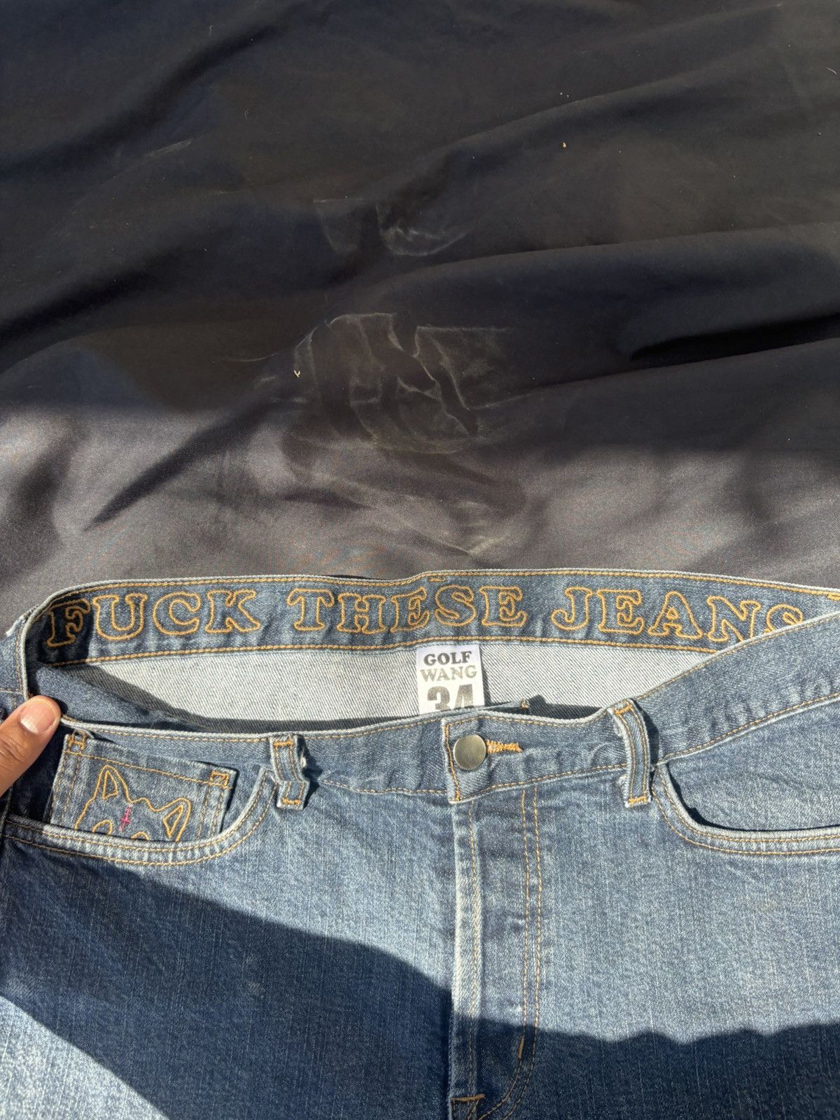 Golf Wang × Odd Future × Tyler The Creator 2013 Golf Wang Denim Jeans Size US 34 / EU 50 - 3 Thumbnail