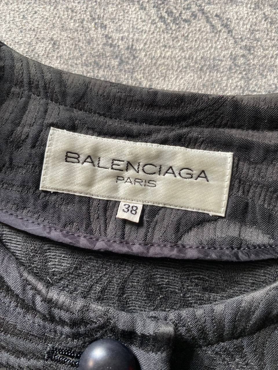 Balenciaga × Vintage Vintage Balenciaga Paris Jacquard Button-Up Dress Size XS / US 0-2 / IT 36-38 - 4 Thumbnail