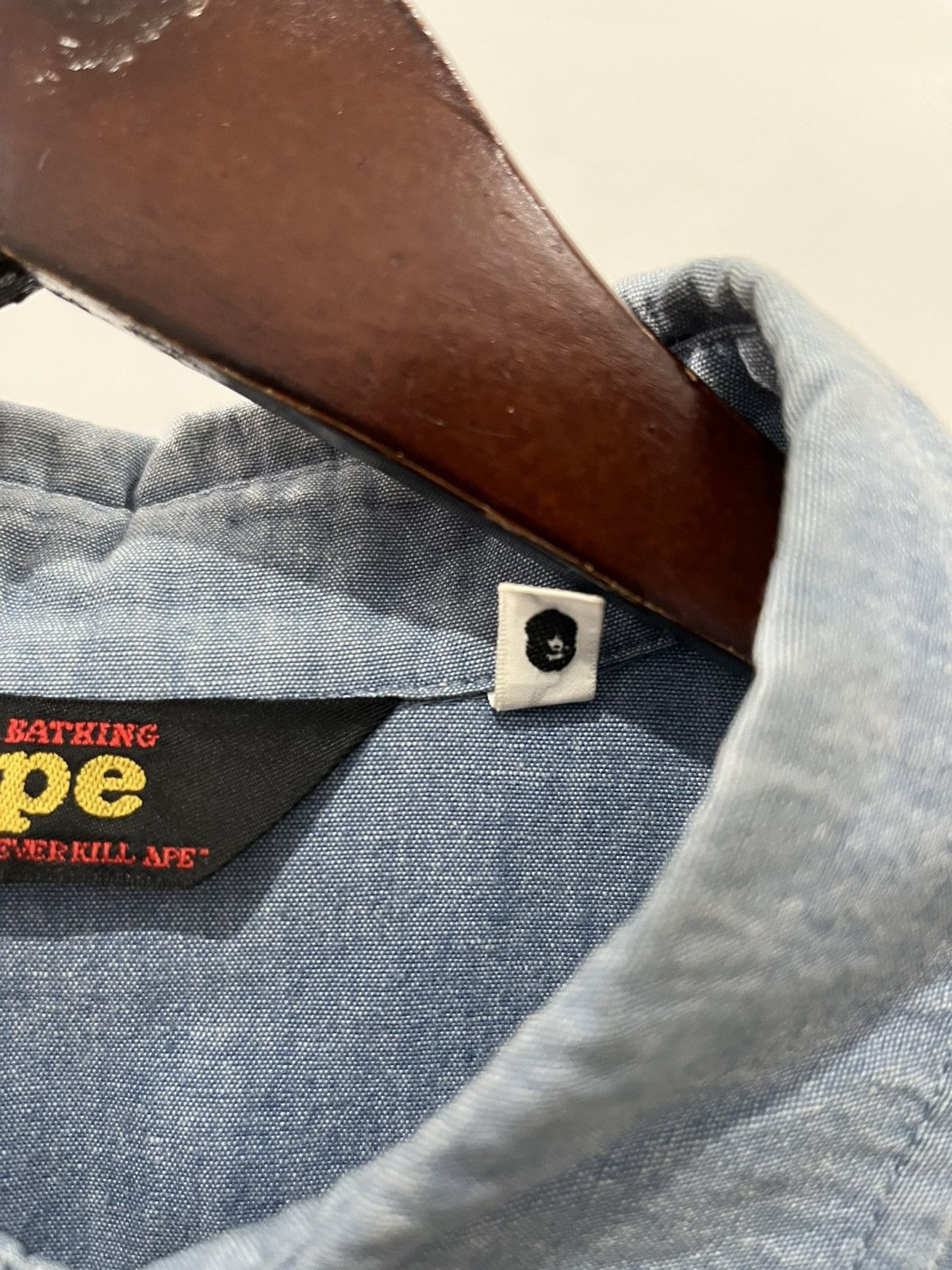Bape VINTAGE BAPE DENIM SHIRT Size US M / EU 48-50 / 2 - 5 Thumbnail