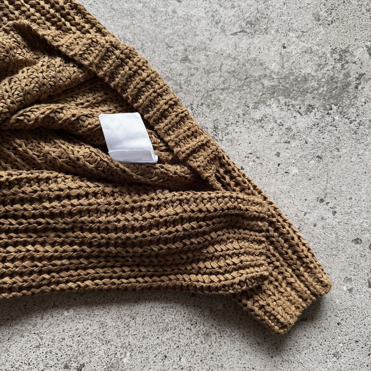 Other Oui Womens Brown Chunky Ribbed Knit Crew Neck Sweater Size M / US 6-8 / IT 42-44 - 4 Thumbnail