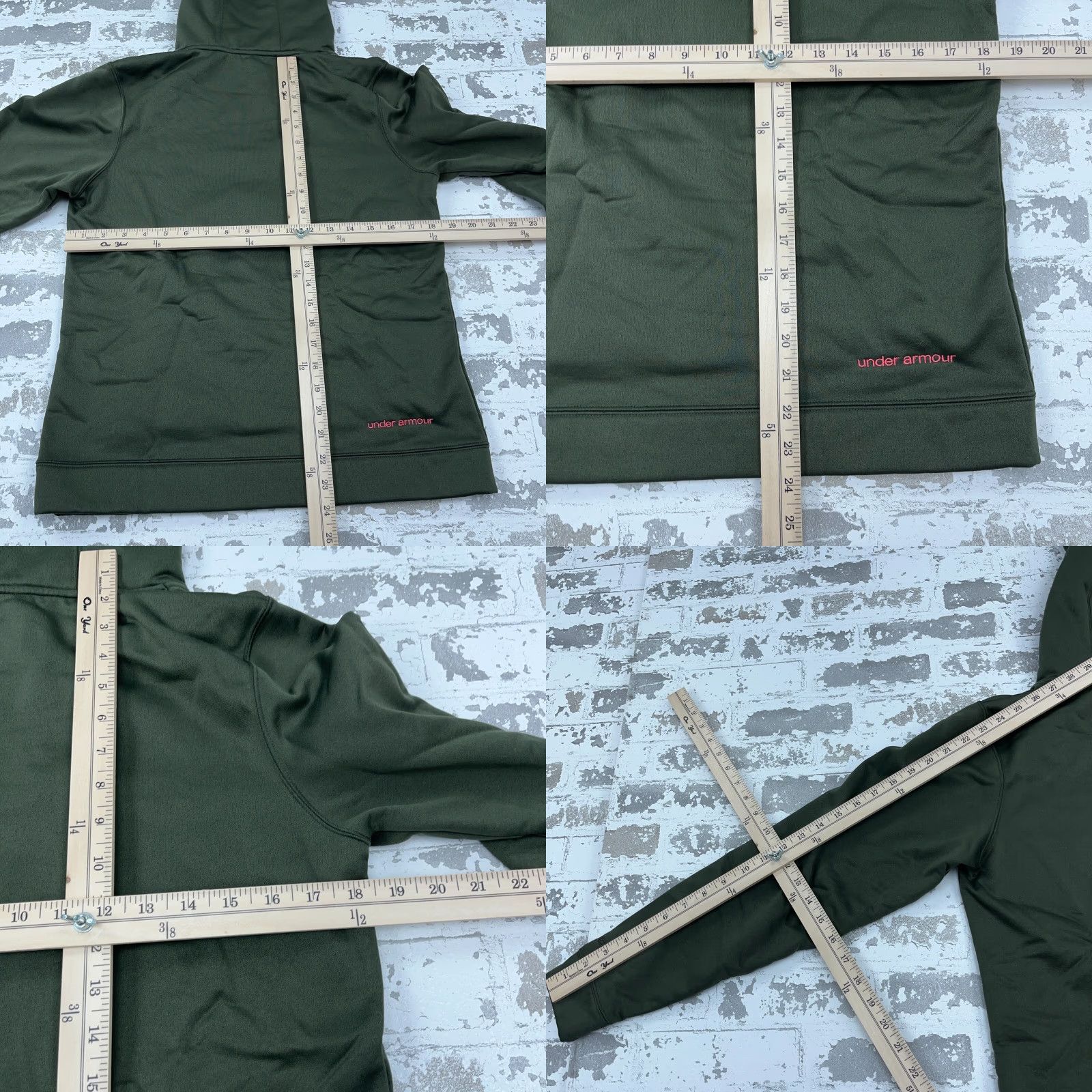 Under Armour Under Armour Hoodie Women M Green Camo Logo Pullover Regular Fleece Breathable Pockets All Seasons Modern Sports Logo Womens Size M / US 6-8 / IT 42-44 - 8 Thumbnail