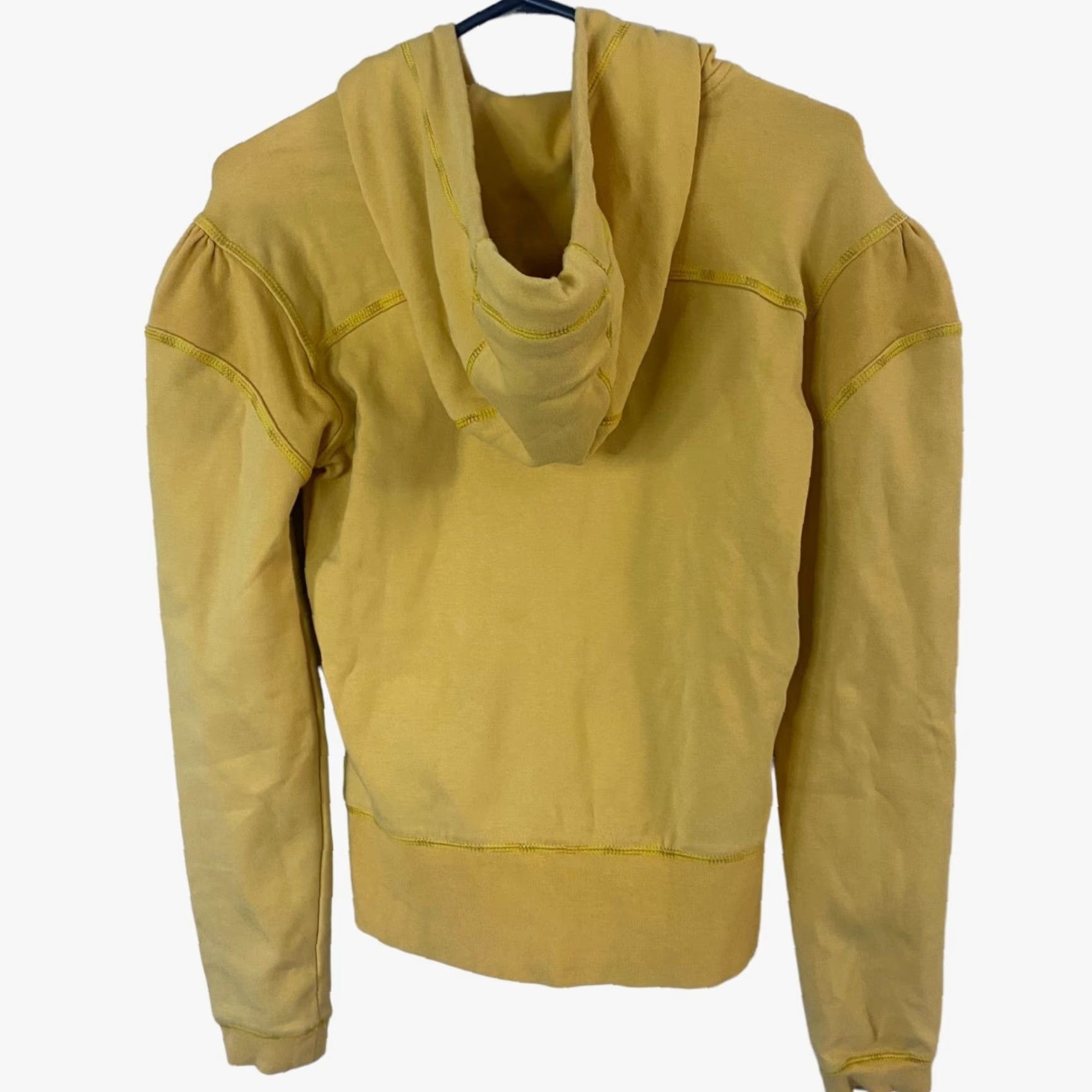 Oakley VINTAGE Oakley Hoodie Women's Small Yellow Y2K Graphic Full Zip Sweatshirt Long Sleeve Activewear Size S / US 4 / IT 40 - 3 Thumbnail
