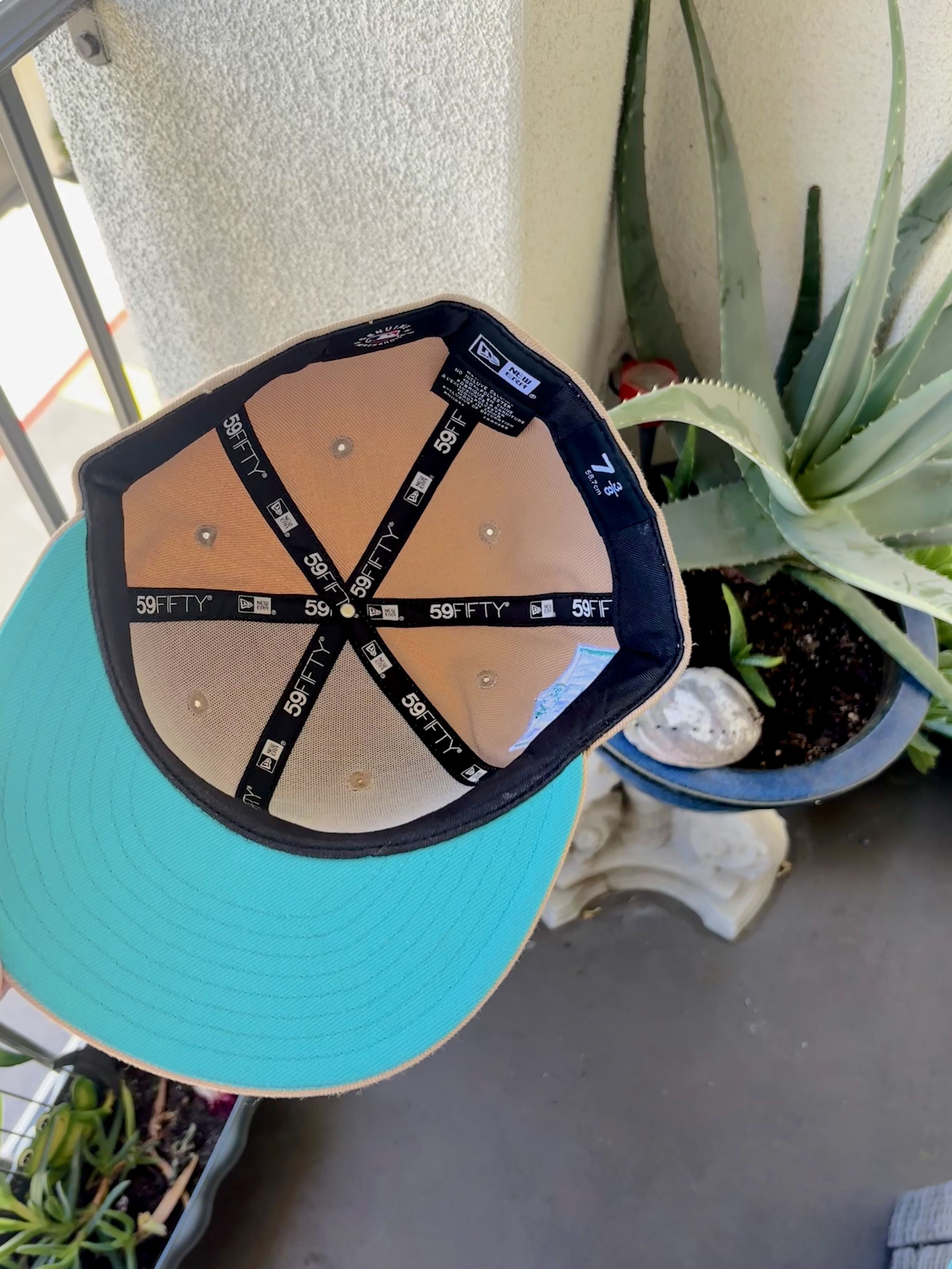 New Era New Era 2020 Los Angeles Dodgers Sand Teal 7 3/8 Size ONE SIZE - 4 Thumbnail