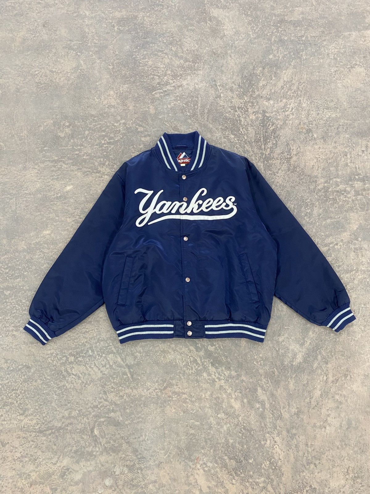 Majestic Majestic Yankees Baseball Bomber Jacket 90s Mlb Size US XL / EU 56 / 4 - 2 Thumbnail