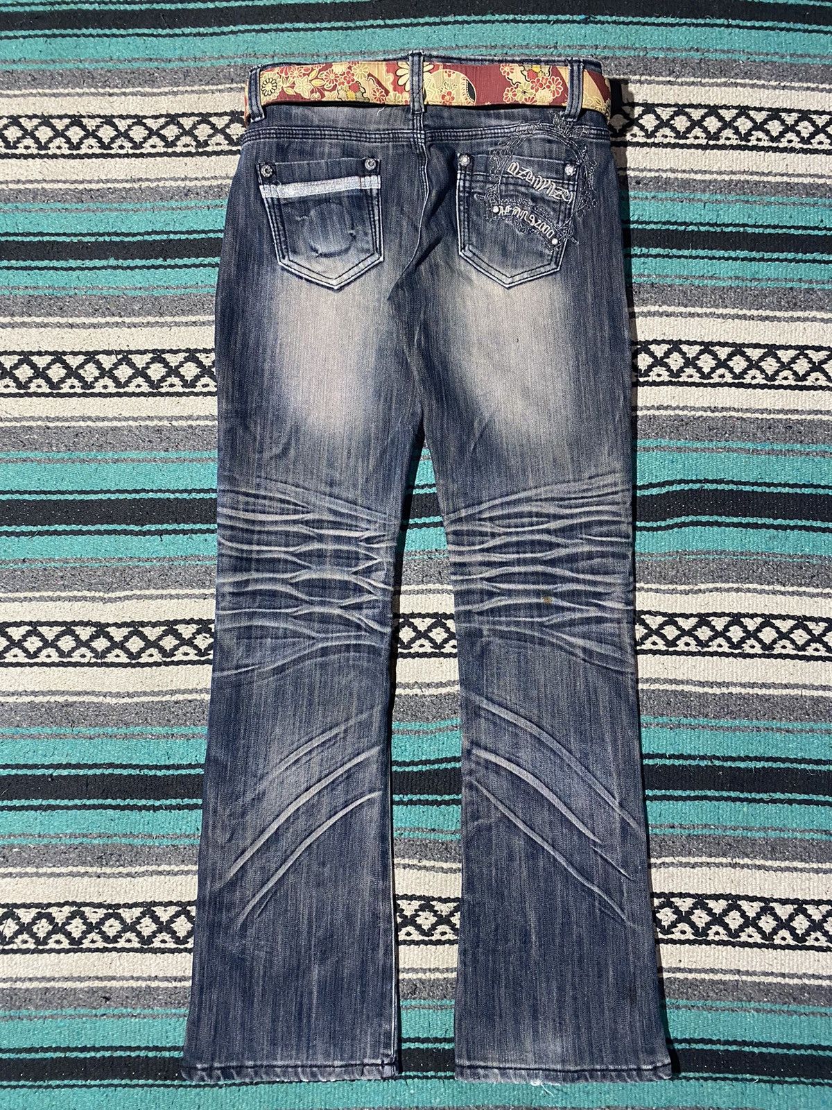 If Six Was Nine 2000s Unknown - Claw Zebra Bootcut Denim Jean Size US 30 / EU 46 - 5 Thumbnail