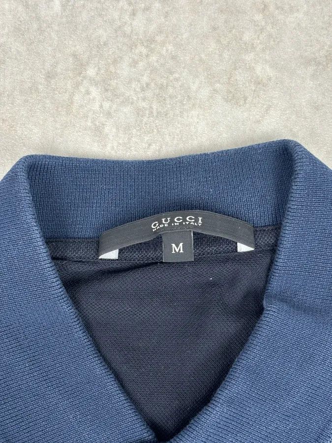 Gucci SS2015 Gucci Navy Cotton Polo Size US M / EU 48-50 / 2 - 7 Thumbnail