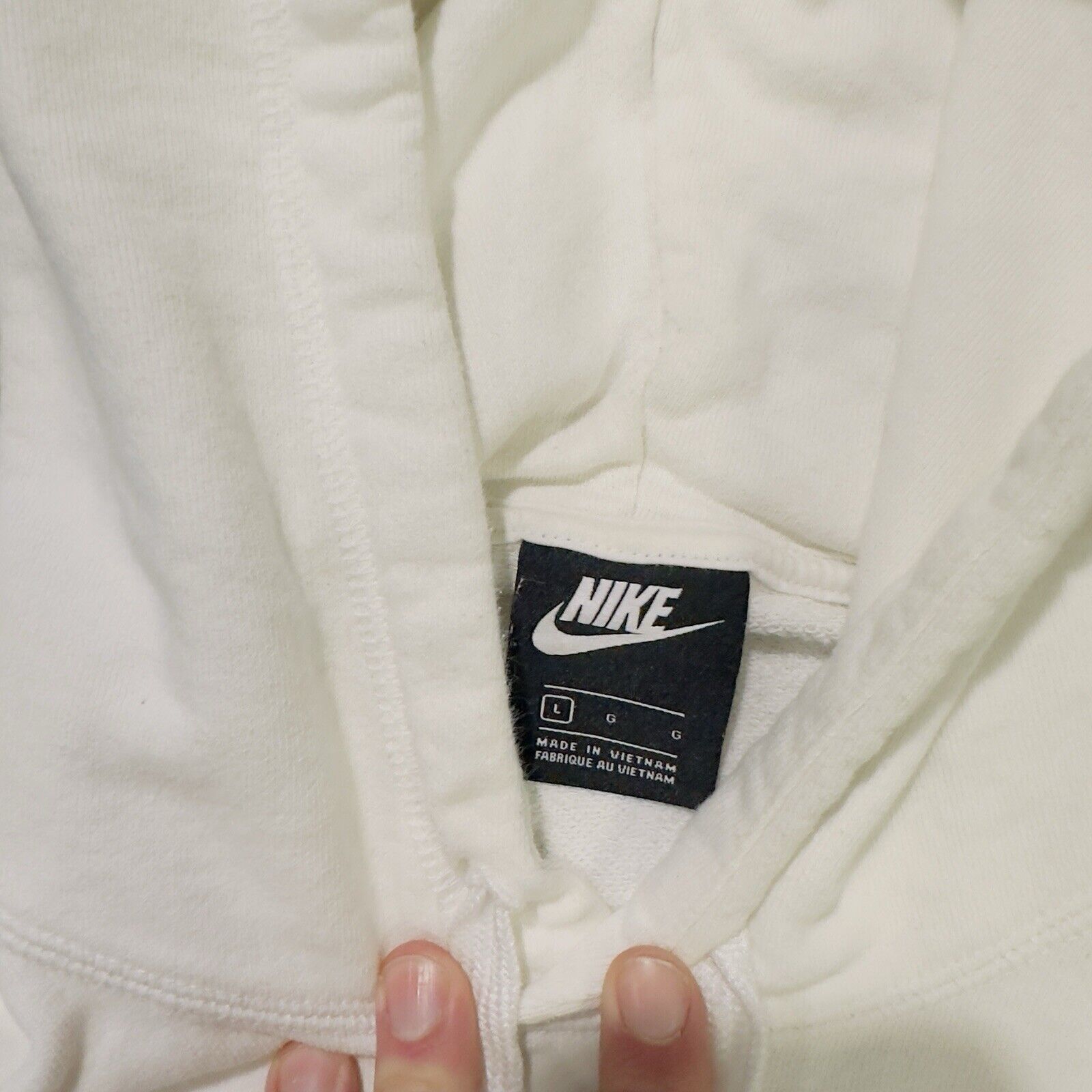 Nike Nike Hoodie French Terry White Hooded Sweatshirt Men’s Large Size US L / EU 52-54 / 3 - 4 Thumbnail