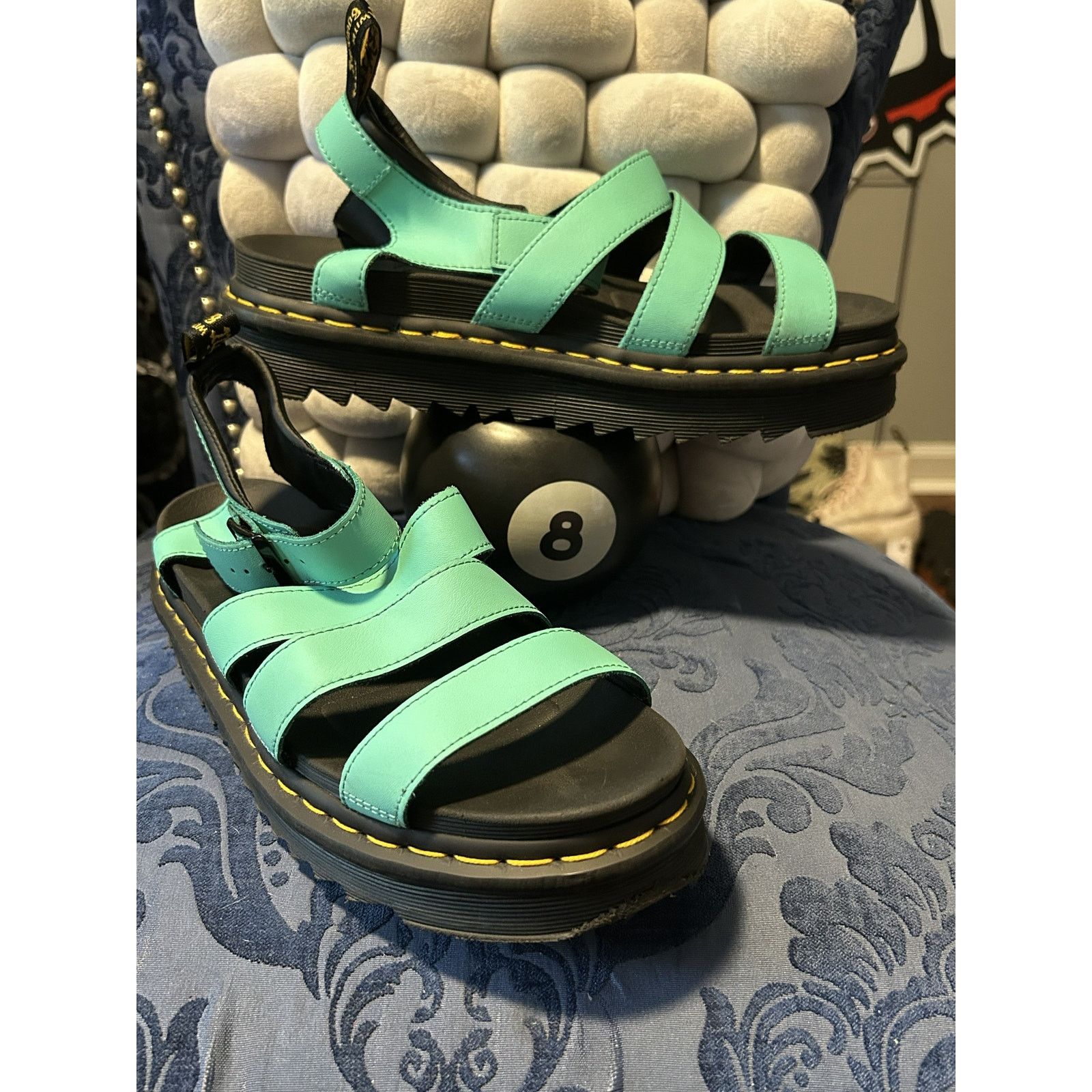 Dr. Martens Dr Martens Teal Blaire Sandal size 11/EU 43 Size US 11 / IT 41 - 1 Thumbnail