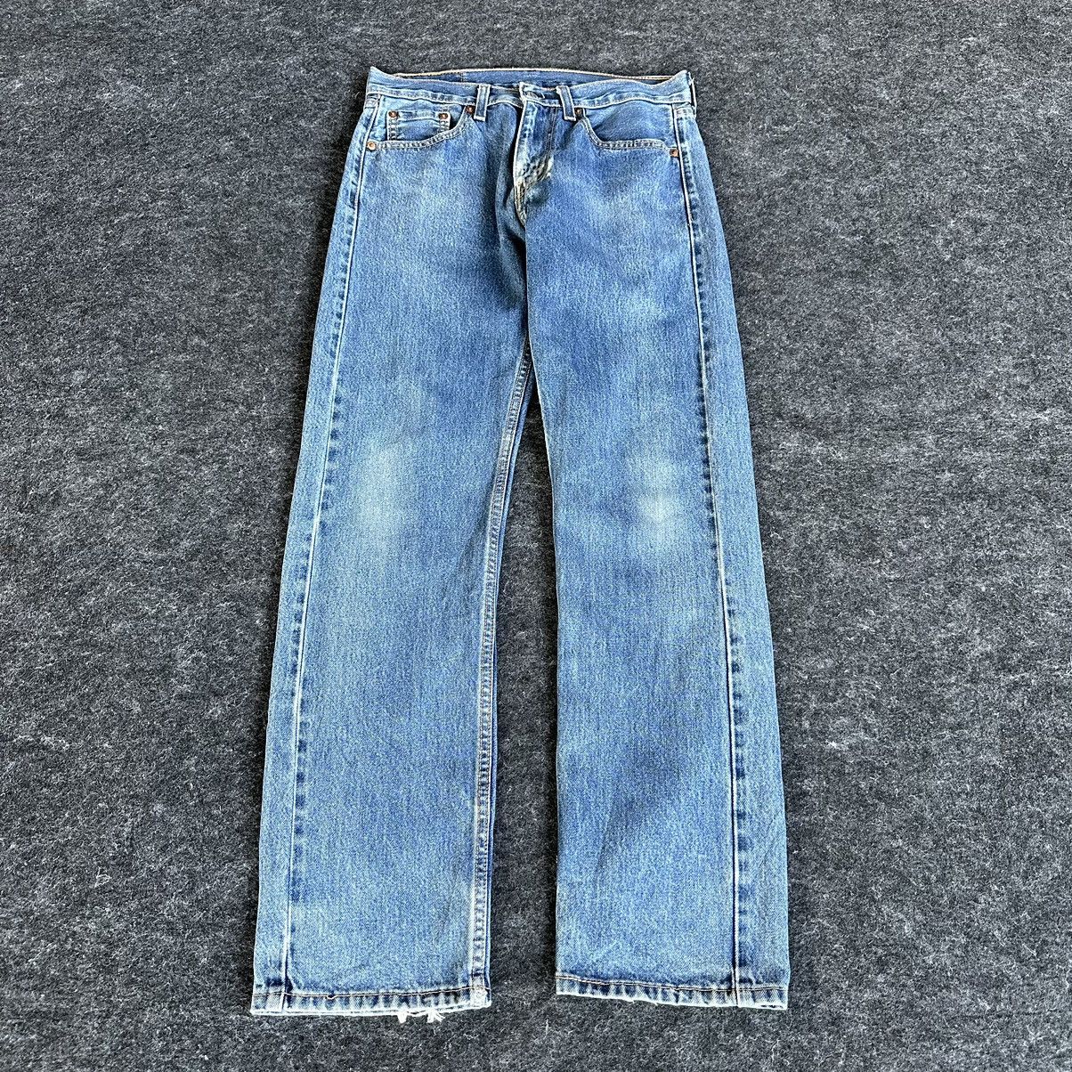 Levi's Y2k Levis 505 Blue Washed Vintage Denim 30x31 D576 Size US 30 / EU 46 - 1 Thumbnail
